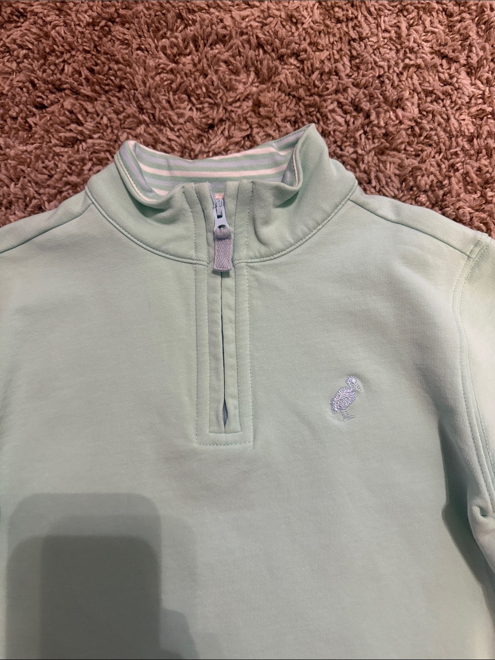 The Beaufort Bonnet Company Grace Bay Green half zip, size 5 - Picture 3 of 5